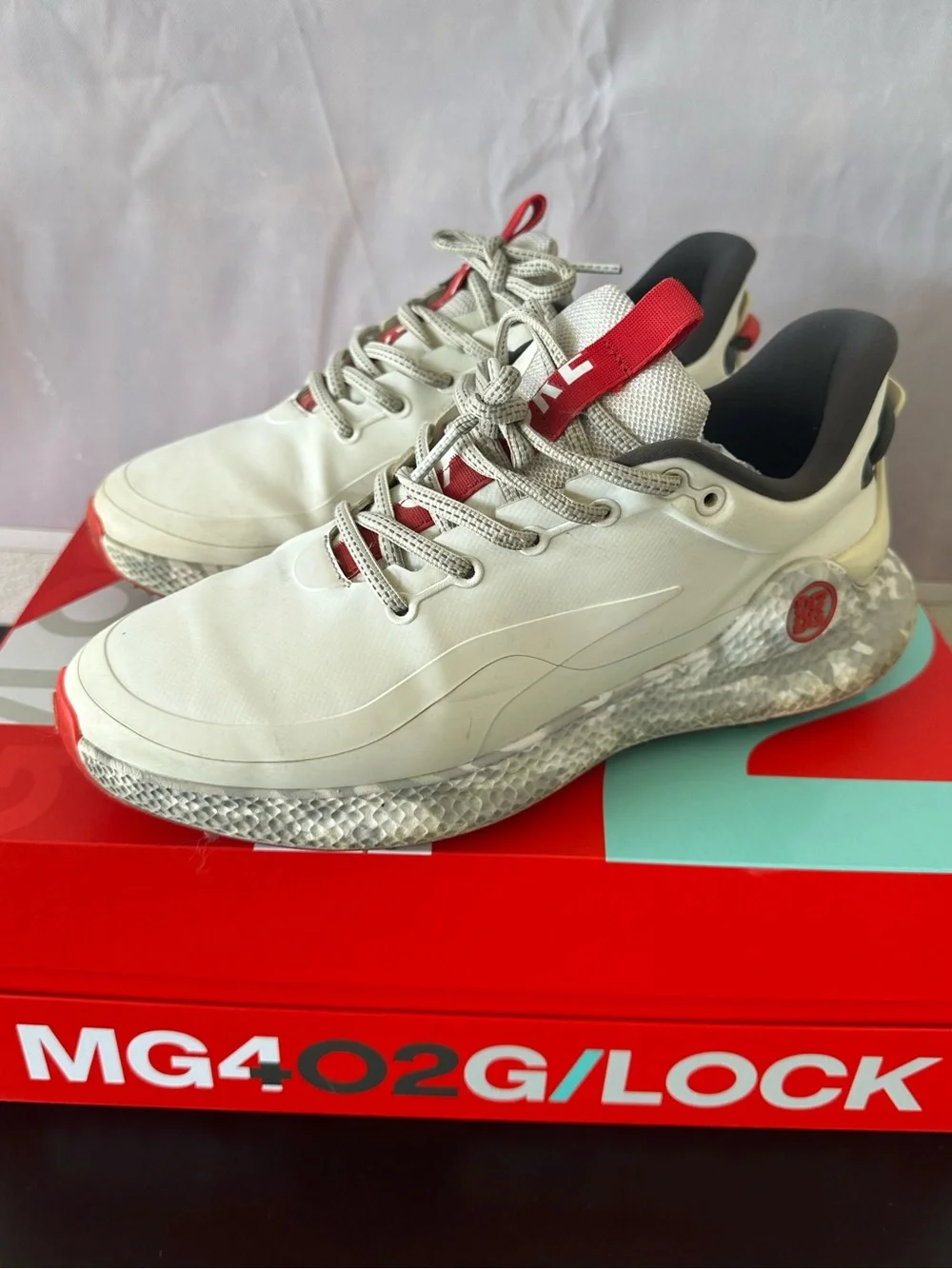 The G/FORE Men's MG4+ O2 G/Lock Camo Mid Sole Golf Shoe Size 8